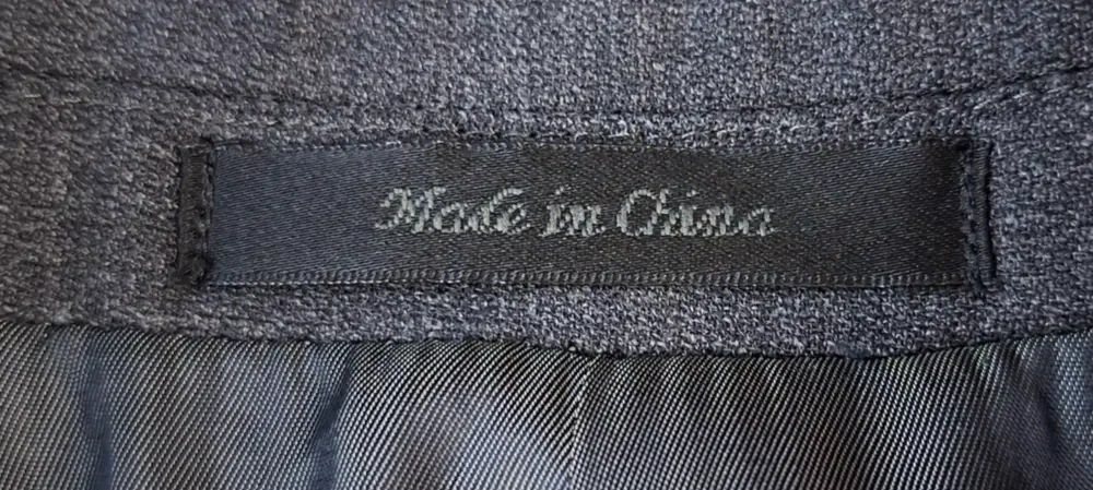 Calvin Klein Suit Jacket Mens 40R Gray Wool Double Vent 2 Button Dress Formal